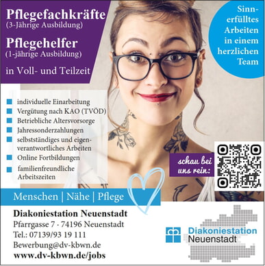 Pflegekr&auml;fte in Vollzeit/Teilzeit f&uuml;r Neuenstadt
