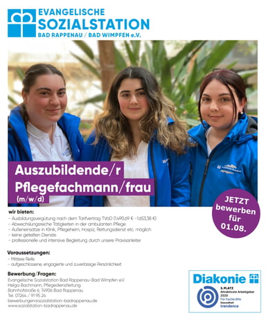 Ausbildung zur Pflegefachkraft (m/w/d)