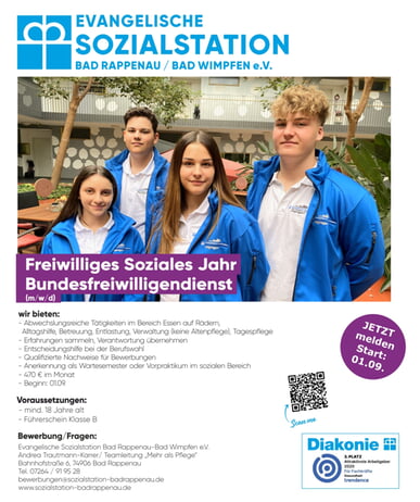 Freiwilliges Soziales Jahr (FSJ) / Bundesfreiwilligendienst