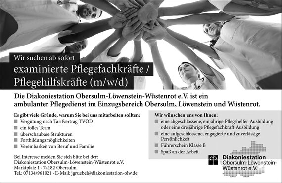 Stellenanzeige OLW