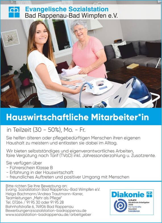 Fragen / Bewerbung an :